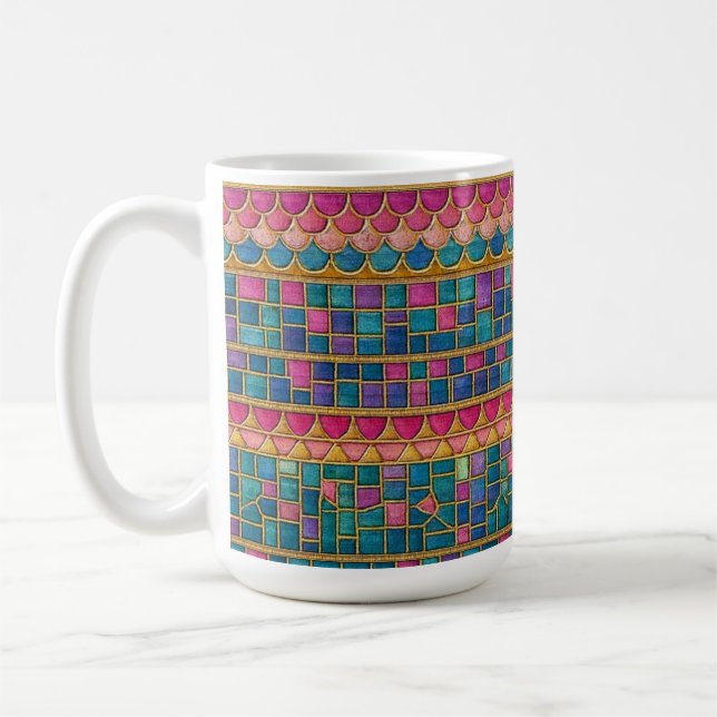 Caneca De Café Mosaic pattern mug (Esquerda)