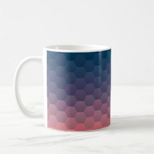 Caneca De Café Mosaico colorido. Retrospectiva do hipster geométr