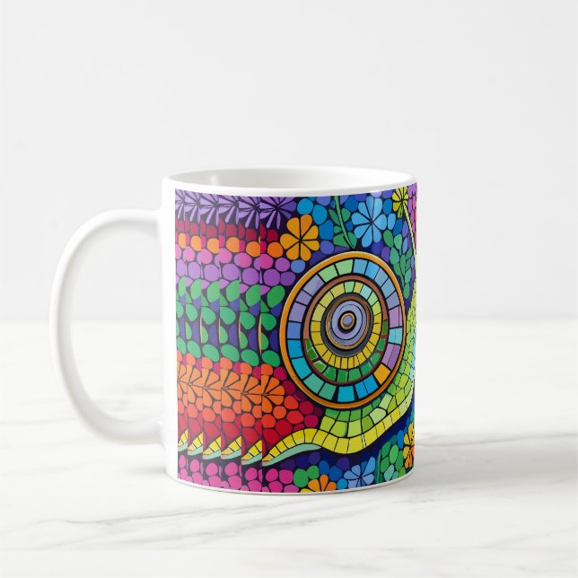 Caneca De Café Mosaico de caracol (Esquerda)