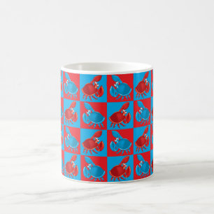 Caneca De Café Mosaico de caranguejo