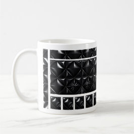 Caneca De Café Mosaico do Cão Cromado
