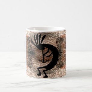 Caneca De Café Mosaico do Deserto de Kokopelli