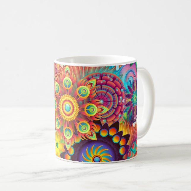 Caneca De Café Mosaico flexível (Frente Esquerda)