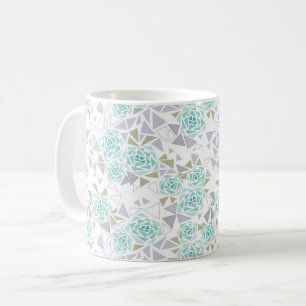 Caneca De Café Mosaico, flores