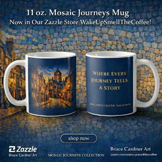 Caneca De Café Mosaico Gótico de Edimburgo Rua Catedral Escocesa