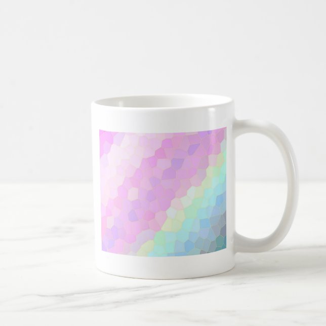 Caneca De Café Mosaico Pastel (Direita)