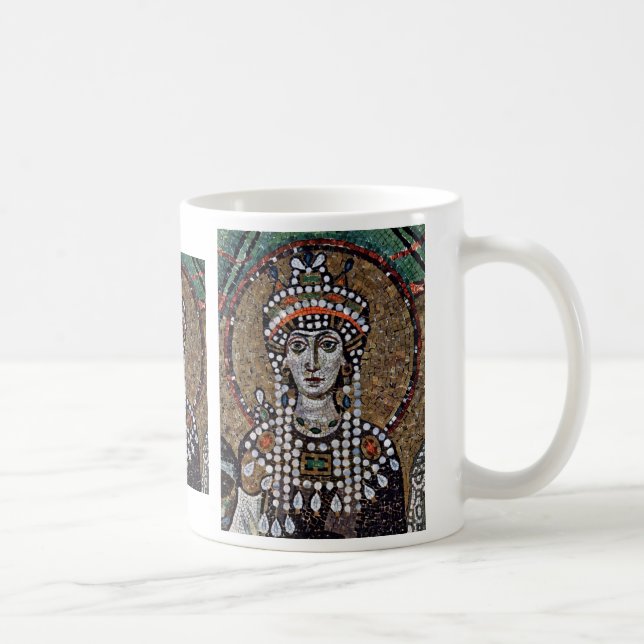 Caneca De Café Mosaicos de Chor em San Vitale em Ravenna, Szene: (Direita)