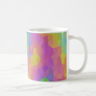 Caneca De Café Mosaicos de Óleo Arco-íris