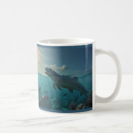 Caneca De Café Mosassauro (Arte do Dinossauro)