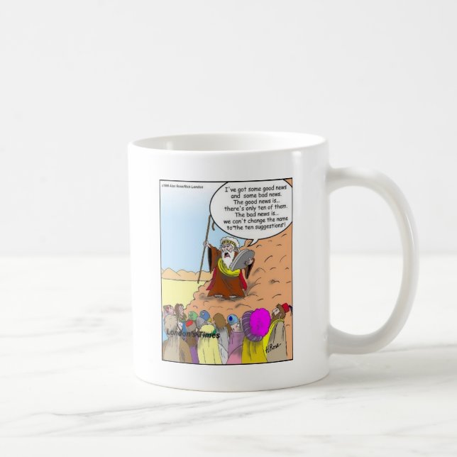 Caneca De Café Moses & As Dez Sugestões Camisetas e Presentes Div (Direita)