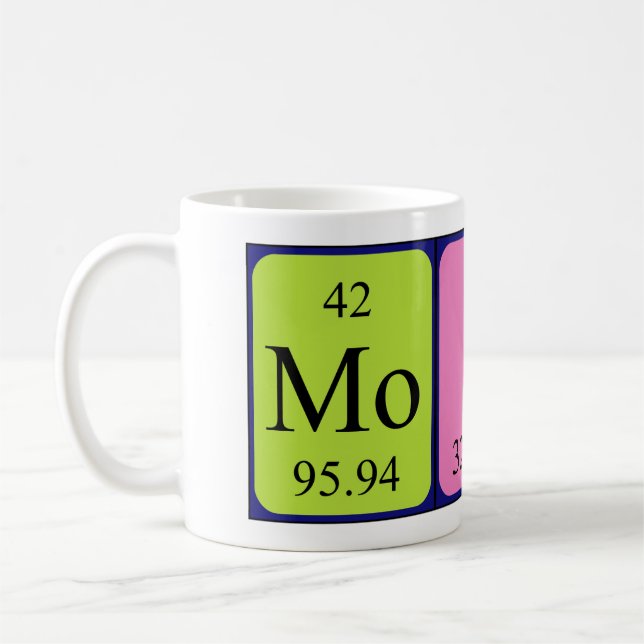Caneca De Café Moshe periódico mesa name mug (Esquerda)