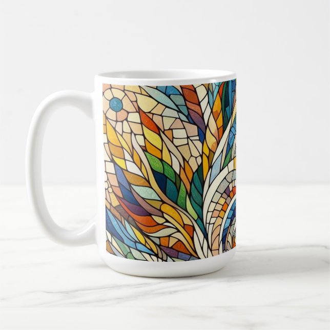 Caneca De Café Mosiac Art Mug (Esquerda)