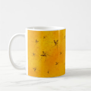 Caneca De Café Mosquitos na Réplica Fóssil Amber Sap Pré-históric