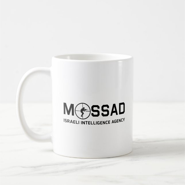 Caneca De Café Mossad - Agência Israelita de Informações - IDF (Esquerda)