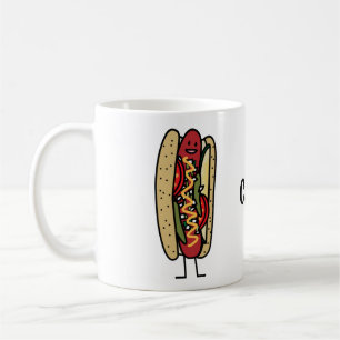 Caneca De Café Mostarda vermelha quente do bolo da papoila do