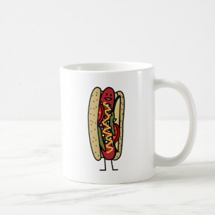 Caneca De Café Mostarda vermelha quente do bolo da papoila do