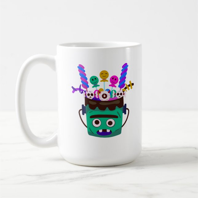 Caneca De Café Moster Spooky Sweet Bucket  (Esquerda)