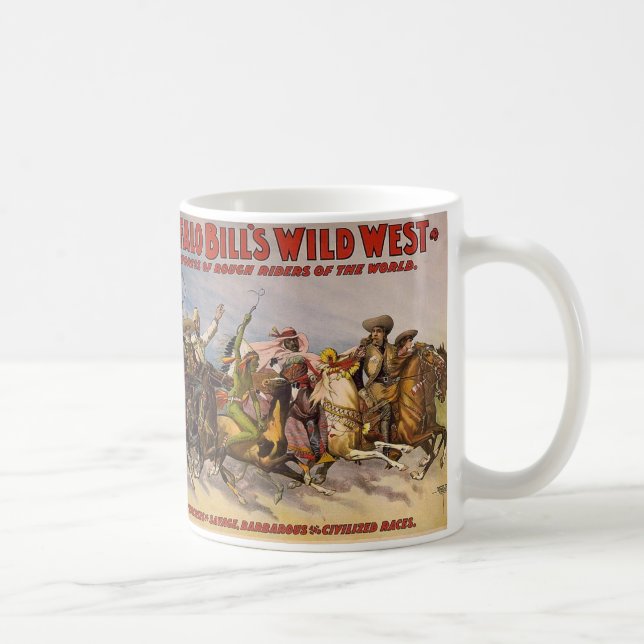 Caneca De Café Mostra ocidental selvagem de Buffalo Bill (Direita)