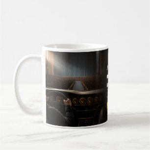 Caneca De Café Mostrar em um Teatro Vazio Citação de Livro