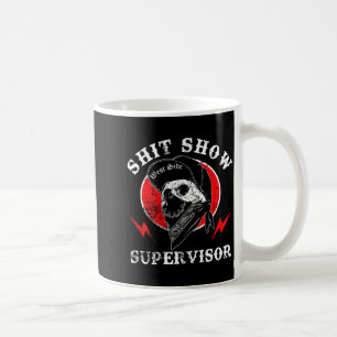 Caneca De Café Mostrar Supervisor Crânio de Menino Legal Sarcásti