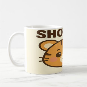 Caneca De Café Mostrar Tigre - Design de Motivação Cute