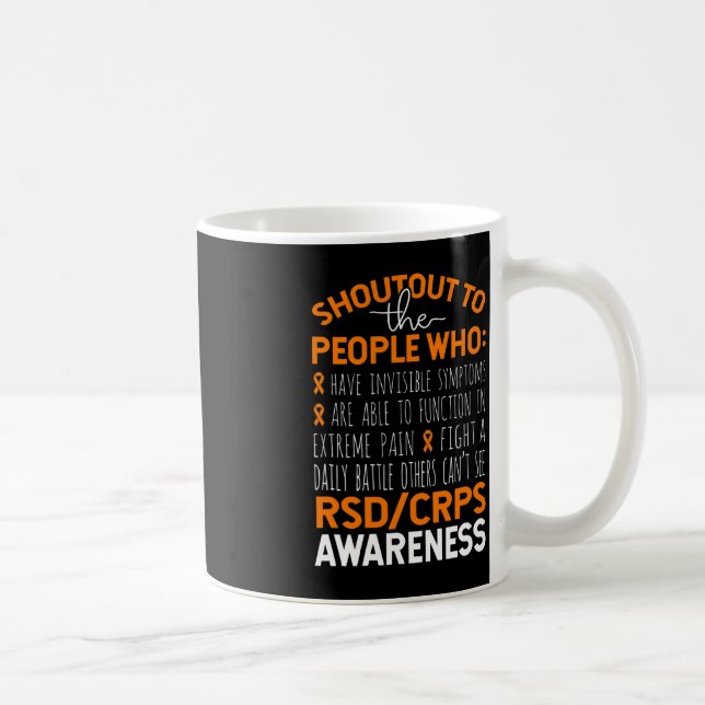 Caneca De Café Mostre À Consciência Do Pessoas CRPS (Direita)