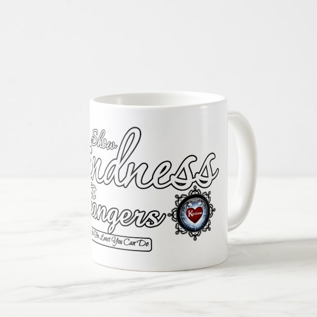 Caneca De Café Mostre gentileza a estranhos (Frente Esquerda)