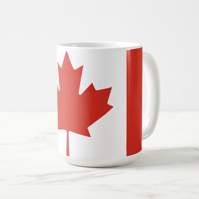 Caneca De Café Mostre suas cores - Canadá (Frente Esquerda)