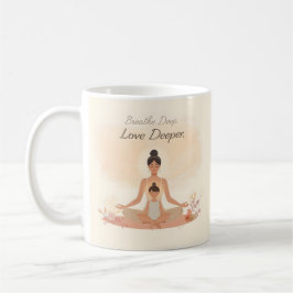 Caneca De Café Mother & Child Meditation Serenity Art