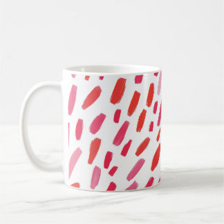 Caneca De Café 🔴 Motif Abstrait Rouge Élégant 🎨