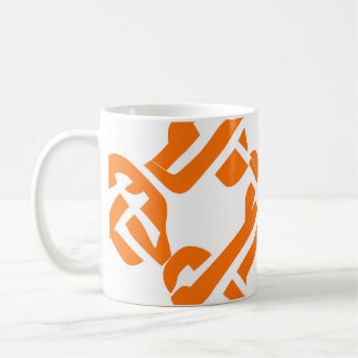 Caneca De Café 🟡 Motif Celtique Marigold Jaune Élégant