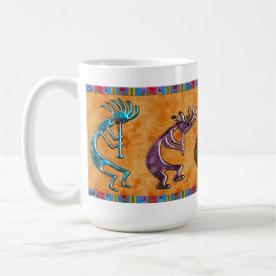 Caneca De Café Motif Nativo Americano Kokopelli 3D Anasazi