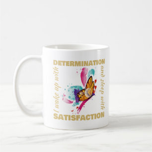 Caneca De Café Motivação da Borboleta de Cólvora Cóta