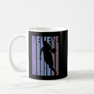 Caneca De Café Motivação da Equipe do Jogador de Meninas do Basqu
