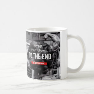 Caneca De Café Motivação de Workout de Gym Malhação de Construção