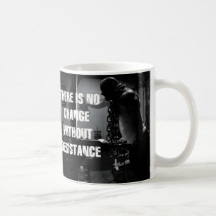 Caneca De Café Motivação do Workout - Mudança e Resistência