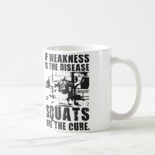 Caneca De Café Motivação do Workout - O Quadrado É A Precisão