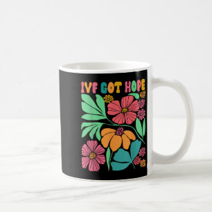 Caneca De Café Motivação Inspirada Ivf Mama Wildflower Ivf Mãe