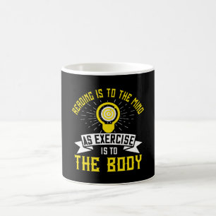Caneca De Café Motivação - Ler É Para A Mente