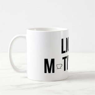 Caneca De Café Motivação Líquida Viciado em Cafeína Moderno