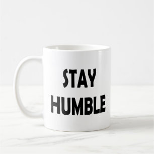 Caneca De Café Motivação minimalista - Mantenha-se humilde inspir