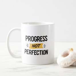 Caneca De Café Motivação Moderna de Saúde Mental com Letreirament
