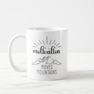 Caneca De Café Motivação Move Montanhas, Giro de Sucesso de Hustl