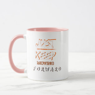 Caneca de Café Motivacional Apenas Continue Em Fre
