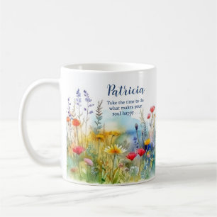 Caneca De Café Motivacional Faça sua alma feliz personalizada