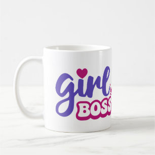 Caneca de Café Motivacional Girl Boss para Mulhere