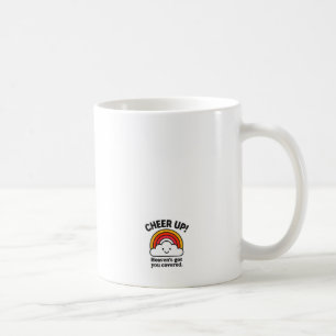 Caneca de Café Motivacional Nuvem Arco-Íris Alegri