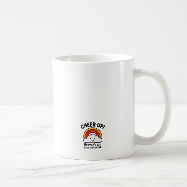 Caneca de Café Motivacional Nuvem Arco-Íris Alegri (Direita)