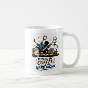Caneca De Café Motivado Por Café E Trabalho Duro Design Motivacio