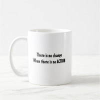 Caneca de café motivadora sem ação